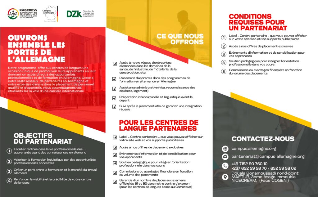 Modele brochure partenariat